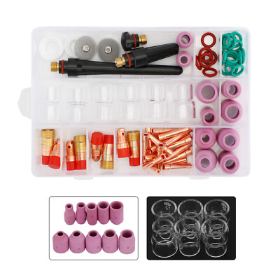 WIG Schweißbrenner Zubehör Set - Gaslinse & Glasbecher Für WP-17/18/26