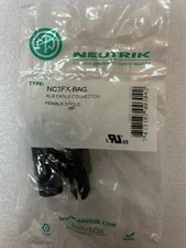 Neutrik, NC3FX-BAG, XLR (F) 3 Pole Cable Connector, Black, Lot of (2).....LSS-40