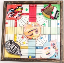 Parchis Board for 2 until 4 persons. Colombia game parqués,