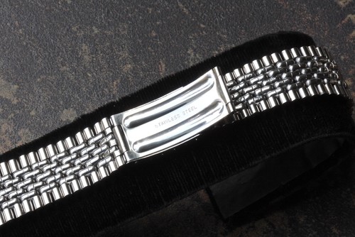 10 VENDUTI! Bracciale Beads of Rice 20mm per orologio cronografo vintage Heuer 2446c - Foto 8 di 12