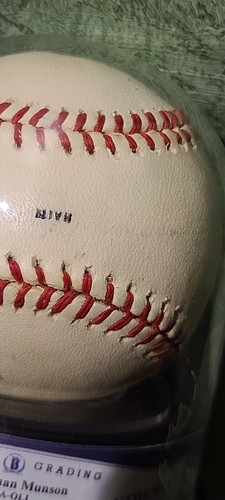 Thurman Munson Single Signed Autographed Baseball JSA COA Beckett Graded LL BALL - Picture 10 of 13