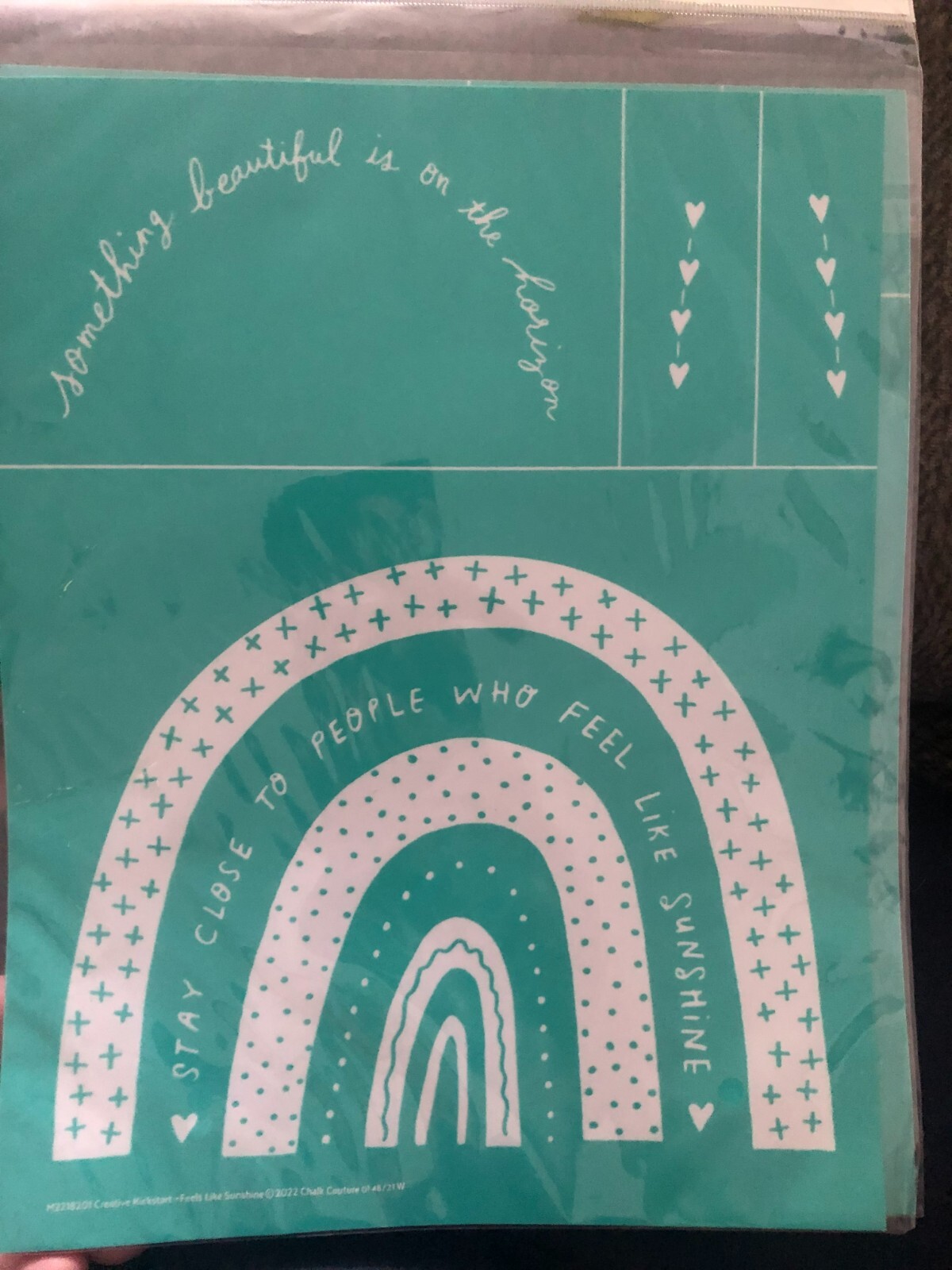 Retired Chalk Couture Transfer FEELS LIKE SUNSHINE New B size eBay