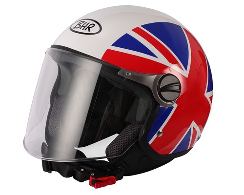 CASCO MOTO BHR DEMI-JET MOD SPECIAL 710 BANDIERA INGHILTERRA | eBay