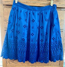 Summer Cotton Vineyard Vines Navy Eyelet Skirt size 6