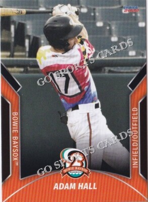2022 Bowie Baysox Adam Hall RC Rookie Baltimore Orioles BERMUDA