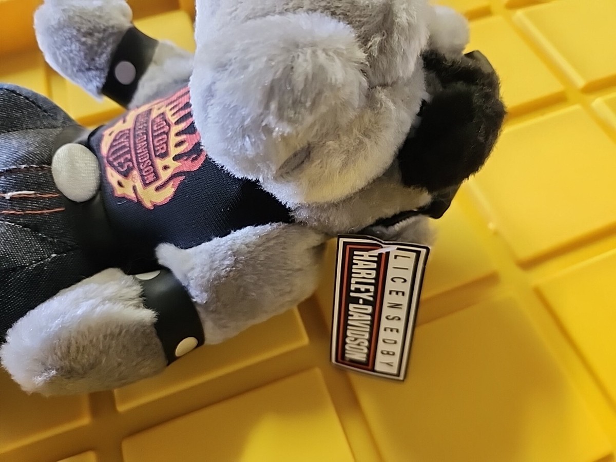 Harley-Davidson ぬいぐるみ Vintage Harley Davidson Biker plush stuffed animal Bull Dog