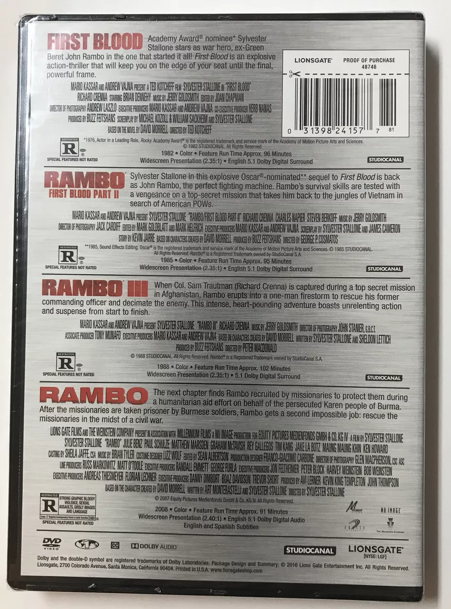 Dvd Edição Especial Seminovo do Filme ( Rambo 4 )