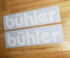 buhler allied  snow blower rotary cutter mower 10" DECAL STICKER  white (2) USA