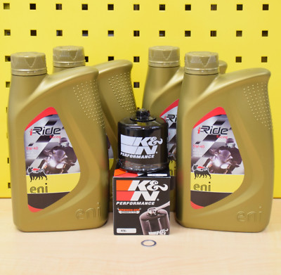 Aprilia RSV4 K&N Ölfilter + Öl eni i-Ride 5w40 ABS APRC Tuono V4 Agip 1000 1100
