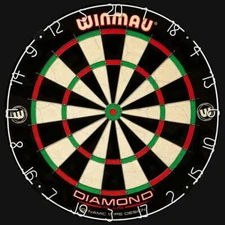 WINMAU DIAMOND PLUS - Staple-Free Bullseye  PROFESSIONAL DART BOARD 3011