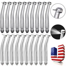 Dental High Speed Handpiece LED & No LED Fiber Optic E-generator Push Button 4H