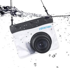 Zonman Waterproof Universal Case Housing for Mirrorless Micro 4/3 Cameras -Clear