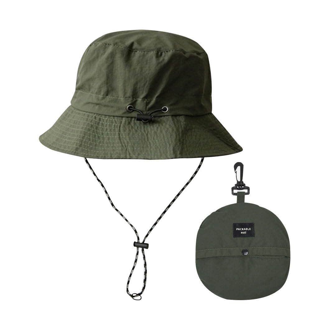 Bucket Hat for Men Women Sun Protection Rain Hats Waterproof Outdoor Safari W...-image
