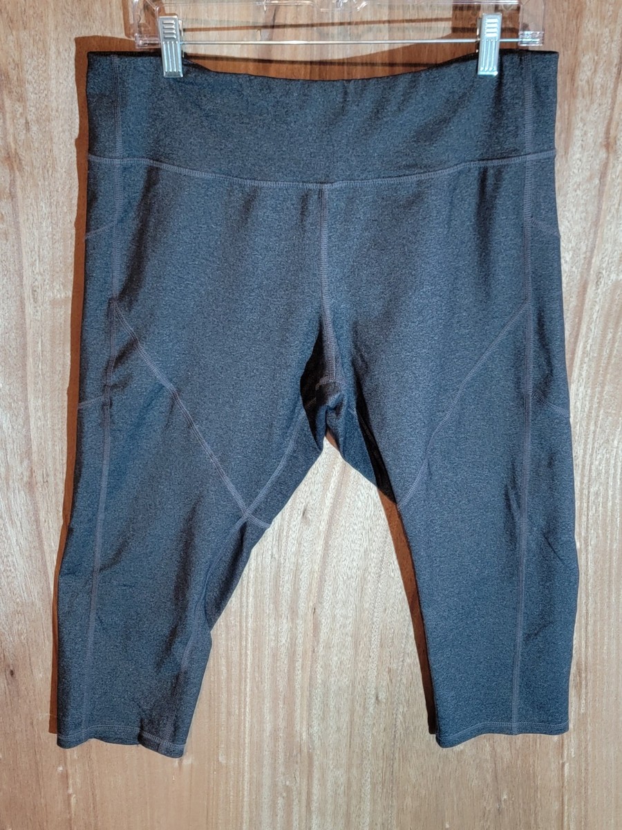 廃盤極美品　00s C9 Champion テックパンツ 裾ジップ 米国限定 L Champion C9 Womens XXL Dark Gray Yoga Crop Pants Stretch Pull On