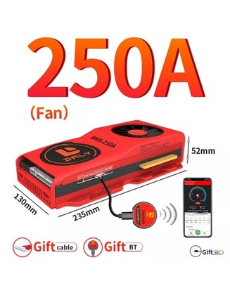 Daly Smart BMS 12V 24V 48V 250A Lifepo4 with Balance+bluetooth Module AEU