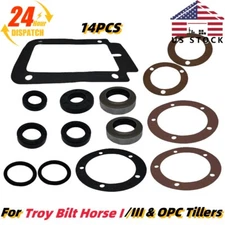For Troy Bilt Horse I Transmission Seal & Gasket Kit III & OPC Tillers 14PCS