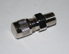 1/8 MNPT Nickle Coated Brass Purge Valve Fitting