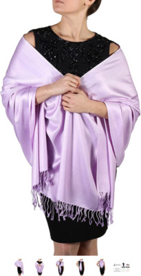 Handgefertigter Pashmina Schal Halstuch Stola für Frauen - 25+ Farben