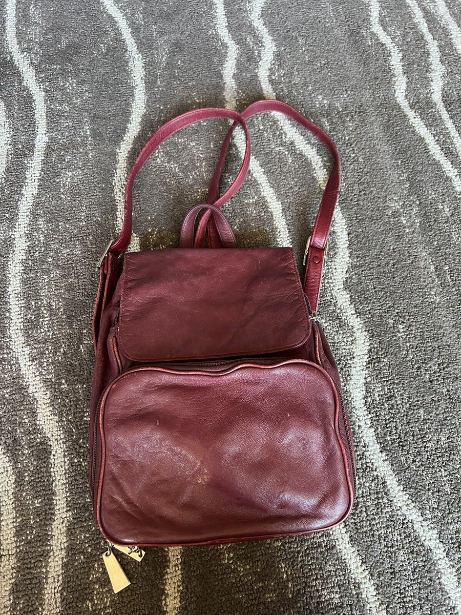 Vintage Tannery West Leather Backpack Vintage Tannery West bag. Small stain on the inside | Depop main image 3