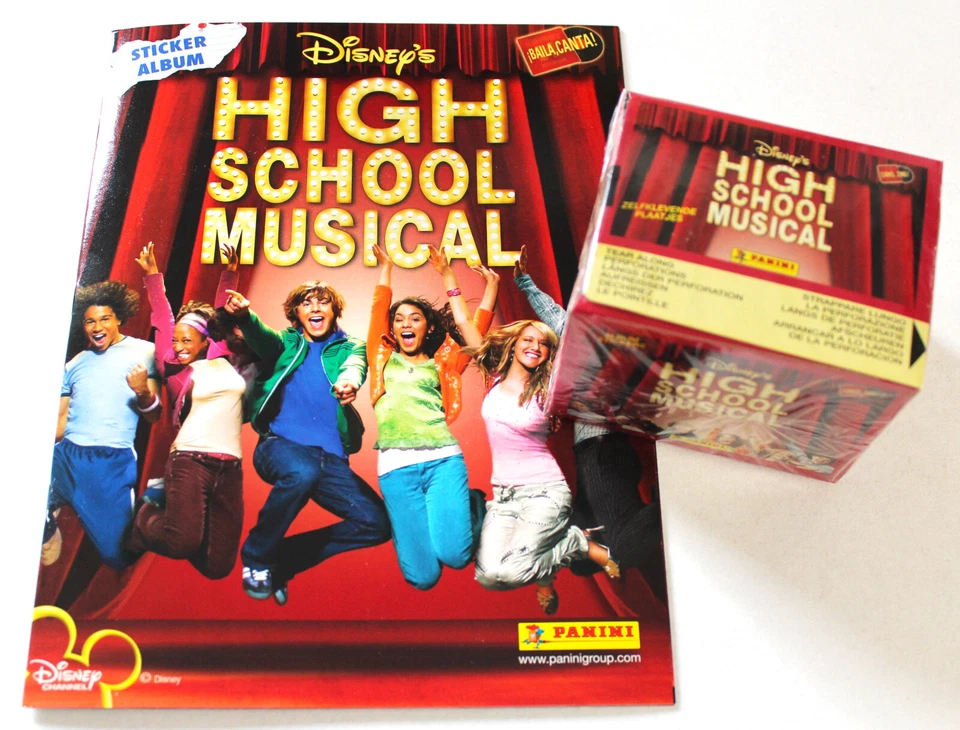 Panini Disney Sticker HIGH SCHOOL MUSICAL 2007 BOX DISPLAY 50 Packets + ALBUM - Bild 1 von 4