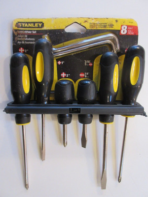 Vintage 60-081  8 Piece Stanley Screwdriver  Set