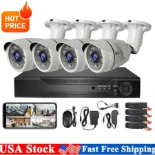4CH DVR 4K Outdoor Security Camera System Home WIFI Wireless CCTV Night Vision