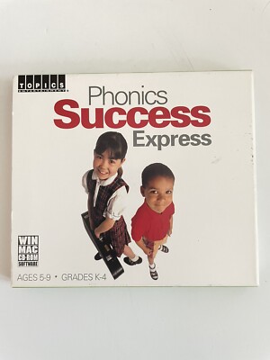 Phonics Success Express (Ages 5-9  / Grades K-4) Reading Topics WIN MAC CD-ROM 