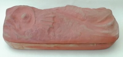 Terrakotta Fisch Auflaufform Vintage Deckel Ofen Backformen Rustikal