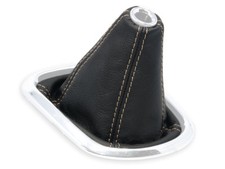 SCHALTMANSCHETTE FÜR HONDA CRV CR-V 2006-2012 SCHALTSACK LEDER NAHT CREME