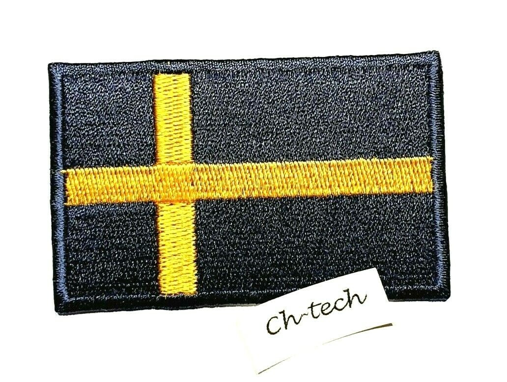 Country Flag Sweden White Border Embroidered Patch | Velcro | Military Airsoft - Foto 6