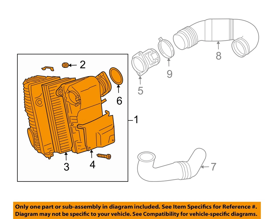 Conjunto de filtro de aire usado se adapta a: Volkswagen Touareg 2004 3,2 grado A Foto 2 de 4
