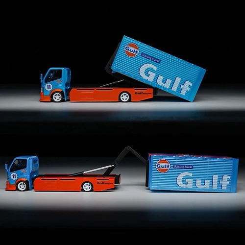 GB MT 1:64 Gulf H300 Tow Truck Custom Racing Fuets Modell Diecast Sammelauto - Bild 8 von 18