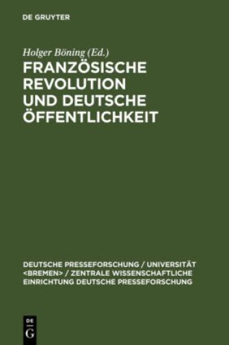 Thumbnail - Französische Revolution Und Deutsche Öffentlichkeit Wandlungen In