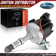 Ignition Distributor w/ Cap & Rotor for Buick Regal 1977-1987 Cadillac Chevy GMC