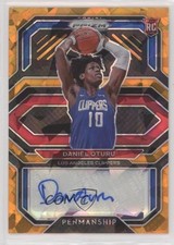 2020-21 Panini Prizm Rookie Penmanship Orange Ice Daniel Oturu #RP-DOT Auto 0u1n