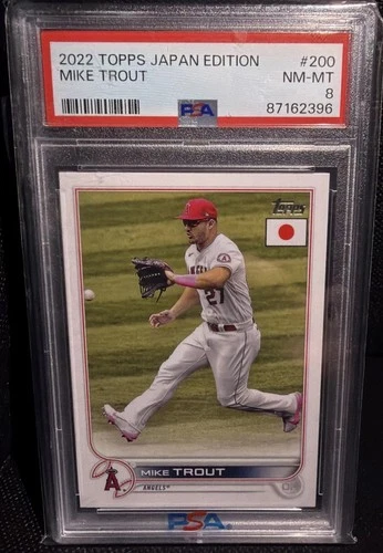 2022 Topps Japan Edition Mike Trout #200 NM-MT PSA 8