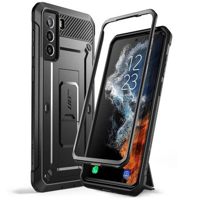 Handyhülle für Galaxy S22 SUPCASE Case Cover Etui Futeral Tasche Hülle Schwarz