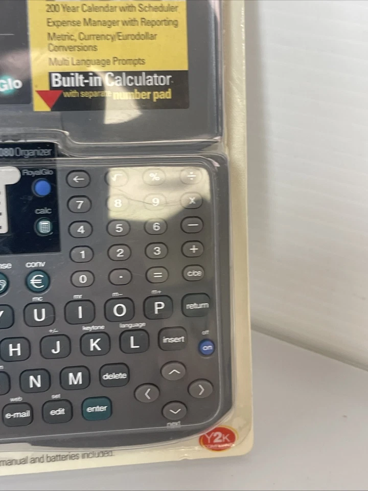 Royal DS2080 Organizer 192KB Memory Backlit Display Calculator NEW SEALED  - Image 3 of 4