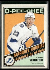 2019-20 UD Carter Verhaeghe 2019-20 O-Pee-Chee Update Retro RC #632 Lightning
