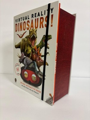 VR Dinosaurs Interactive Book Set w/ VR Goggles & Fossil Dig Kit COMPLETE