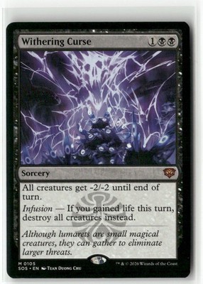 MTG Withering Curse M Secrets of Strixhaven 105 Regular NM | eBay
