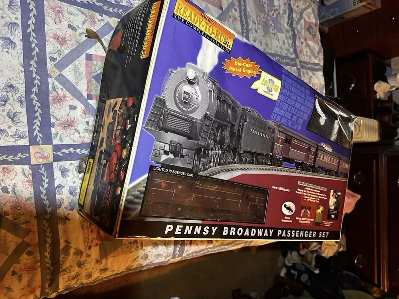 Rail King Ready To Run Pennsylvania Broadway Steam Passenger Set 30-4038-0 6-8-6