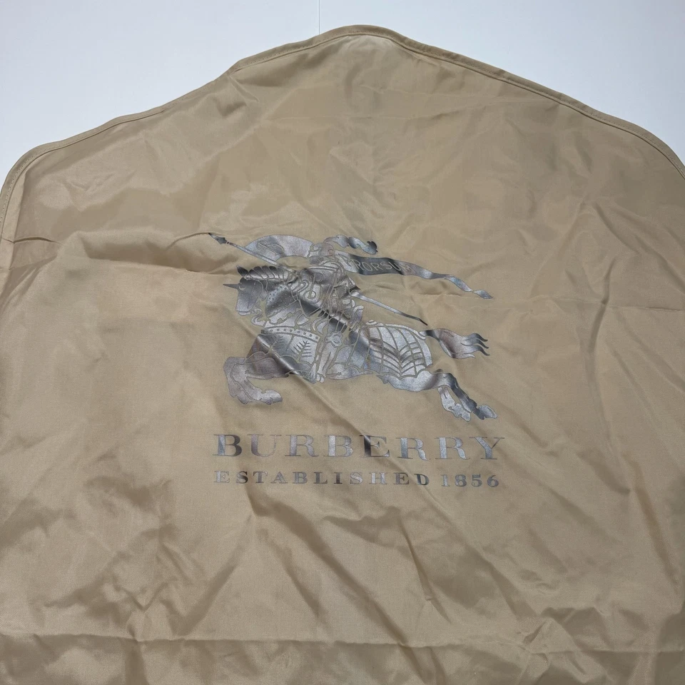 Burberry Bolso de Ropa Beige Traje Vestido Cubierta Cremallera Viaje Bolsa Antipolvo Logo Estuche Foto 2 de 4