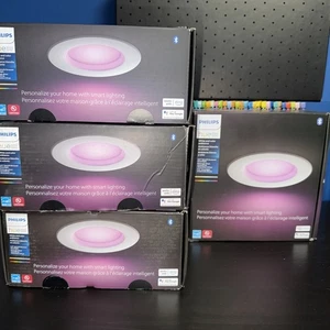Philips Hue Blanc et couleur Ambiance 5/6" Smart Plafond encastré 4pack