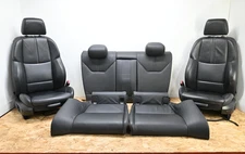 08-13 BMW E92 M3 Front/Rear Interior Seat Set Complete Novillo Leather Black OEM
