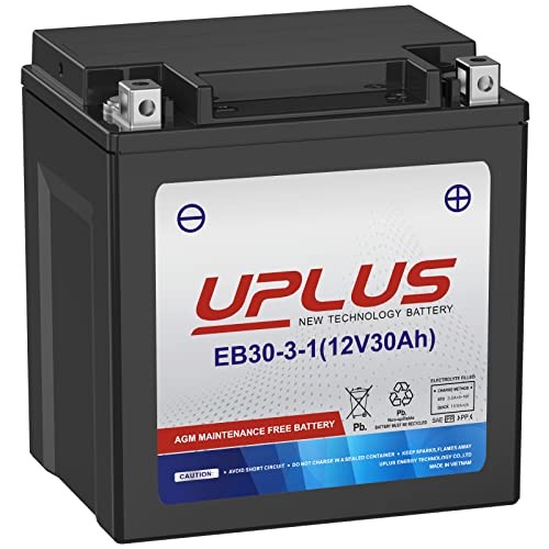 UPLUS YTX30L-BS Motorcycle Battery, YIX30L-BS Replacement Maintenance Free & - Picture 2 of 7
