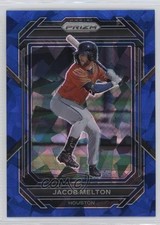 2023 Panini Prizm Blue Ice Prizm Jacob Melton #66 16q5