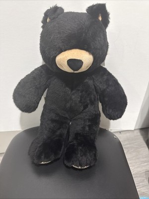 Vintage Build A Bear Plush Black Teddy Bear Dimples Stuffed Animal 16'' Retired