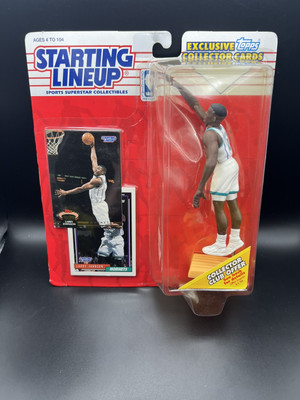 1993 Starting Lineup Larry Johnson Charlotte Hornets Figure 2 topps  cards