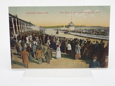 #ad Beaver Dam Wisconsin Dodge County Fair Antique Postcard $8.99